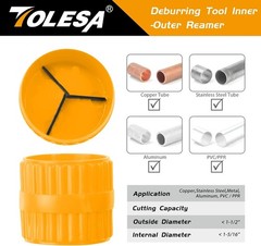 Heavy Duty Pipe Cutting Tool for Various Metal Materials with Deburring Feature