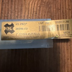 osg tap 1&Prime;-12 H4 4S/P PLUG HY-PRO 2839600 Brand new!!