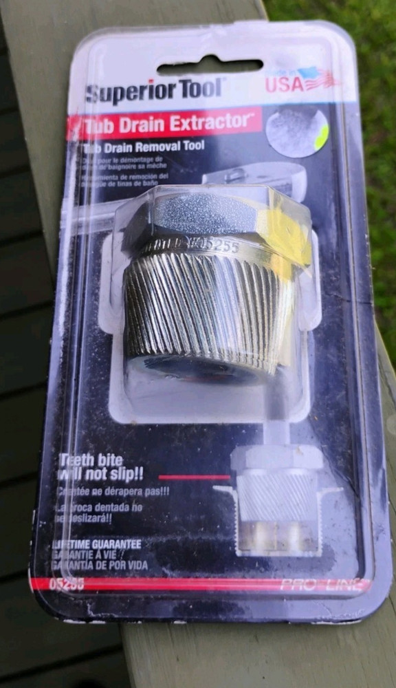 Superior Tool 05255 1.5&Prime; Tub Drain Extractor-usa