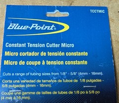 NEW BLUE-POINT CONSTANT TENTION CUTTER MICRO TTCTMIC PIPE CUTTER