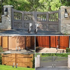 Spring Loaded Gate Casters 6&rdquo; Heavy Duty Gate Caster Wheels with Hardware
