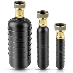 Devvicoo 3 PCS Drain Cleaning Bladder Kit, Fits 1&Prime; to 6&Prime; Pipes, Water Black