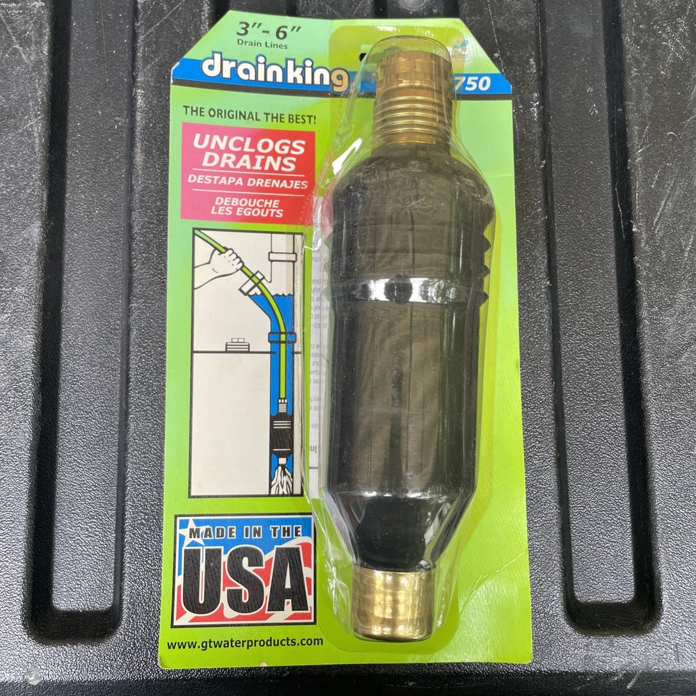 GT Water Products 750 3 to 6 Dia. in. Cup Drain Unclogger 11 L in.