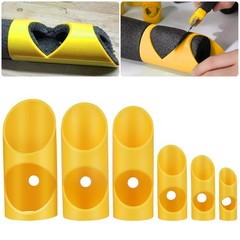 6x Pipe Insulation Cutting Guide Kit 15-53mm Foam Tube Cutter HVAC Plumbing Tool
