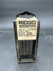 NEW Ridgid Pipe Threading Die Set 1/8&Prime; NPT Right Hand 515 Alloy Steel 47870