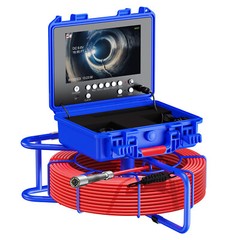 9inch Sewer Camera 50m Pipe Inspection Camera 512hz Self-leveling 7mm Cable