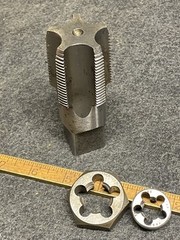 Card C7M NPT 1-1/4&rdquo;x 11-1/2 Tap NOS With 1/4 Ace, 1/2 Hanson Pipe Dies USA