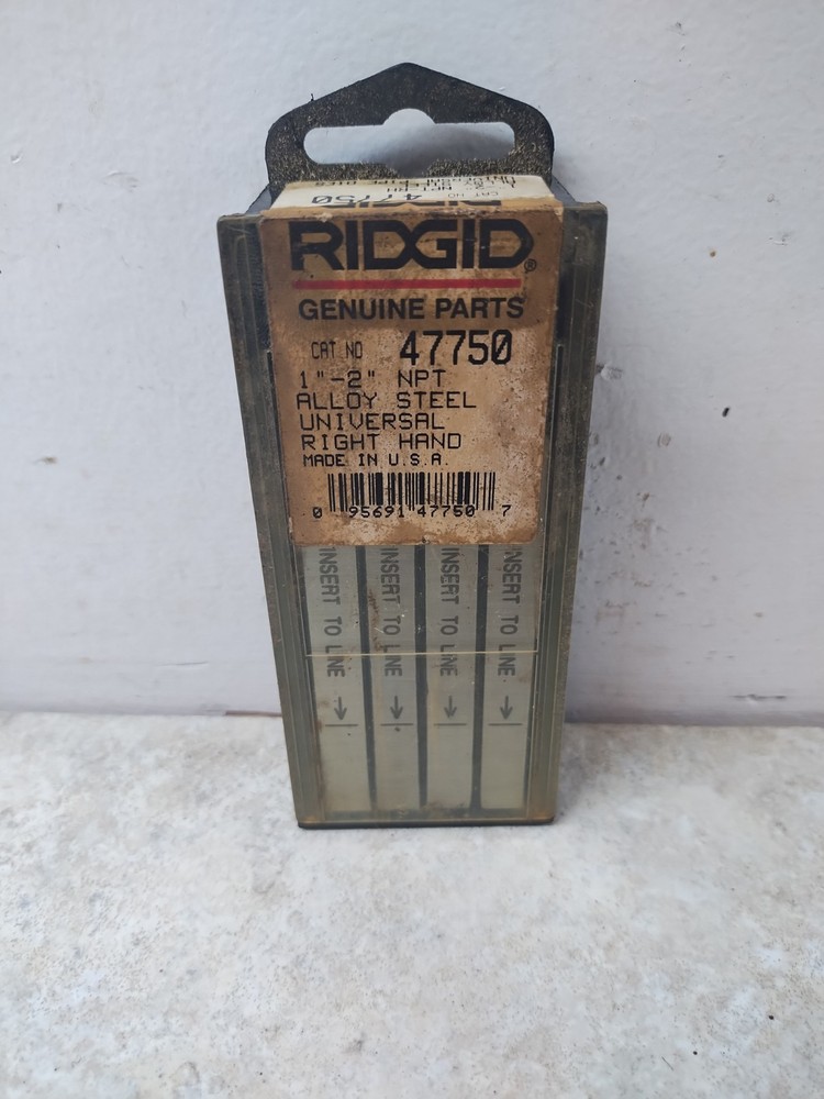 RIDGID 47750 1-2&Prime; NPT Universal Pipe Dies Right Hand USA Made Pack Of 4 NOS A3