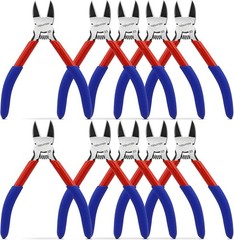 5&Prime; Small Wire Cutter Diagonal Cutting Plier Flush Cutter -10 Pack | Side Cutter