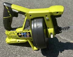 RYOBI ONE+ 18V Cordless Drain Auger w/ 25 ft Cable, LED Light, Auto Feed P4001