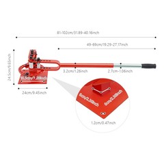 0-200&deg; Manual Bending Tool Pipe Tube Bender Heavy-Duty Tube Bending Tool Red NEW