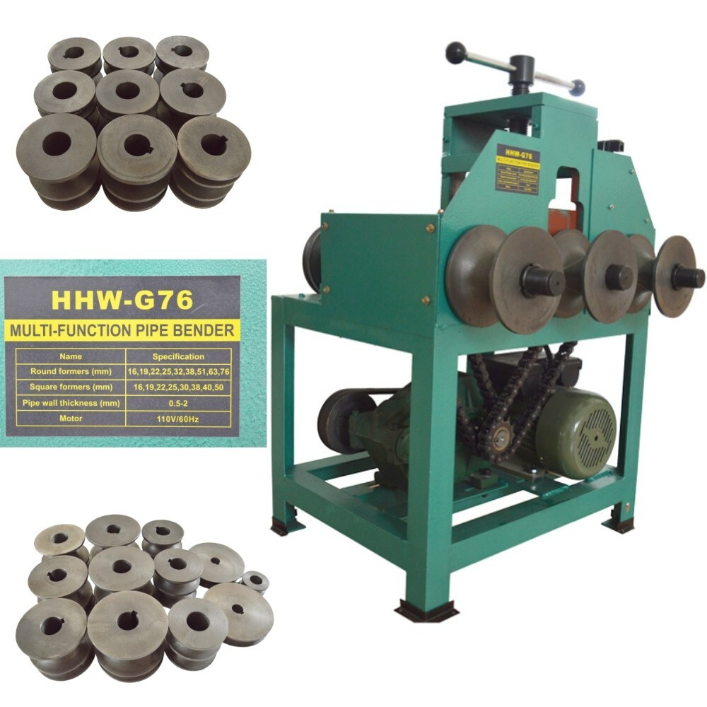 Electric Pipe Bender Square/Round Pipe Bender Rolling Pipe Bender Metal Bending