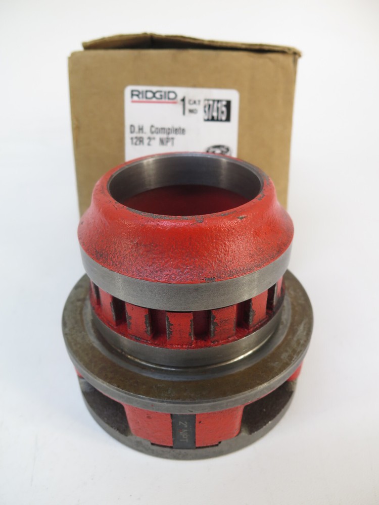 RIDGID 37415 for 2&Prime; Nominal, Alloy, RH, Pipe Hand Threader Die Head, 12-R