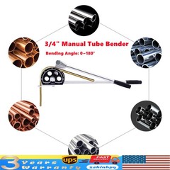 3/4&Prime; Ratcheting Pipe Tube Bender HVAC Refrigeration Tool Aluminum Copper Pipe CE