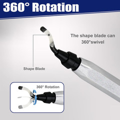 Deburring Tool High Speed Steel Blades 11 pcs for Metal Resin PVC Pipes Edge