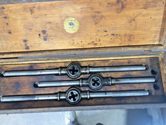 Antique Tool Set Die Set Wells Bros. Co. Little Giant 67 1/2 Oversized 27 pieces