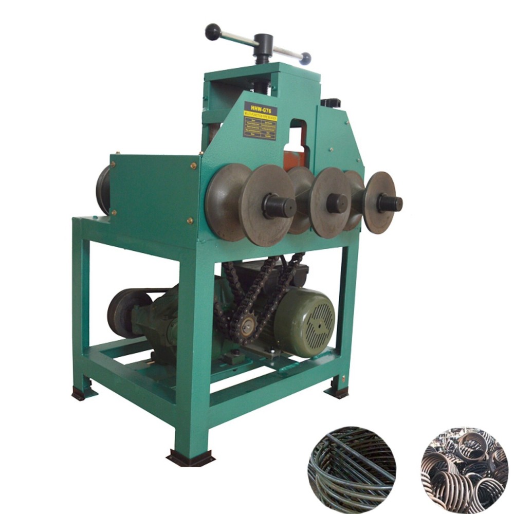 110V Electric Tube Pipe Bender Metal Bending Machine Roller Round Square Dies