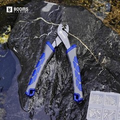 Crimping Pliers Tool: 6.5in Crimper for Single Barrel &ndash; 300pcs Sleeves and Lanya