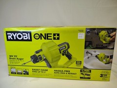 Ryobi PCL456 ONE+ 18V 25 ft Drain Auger Drain Snake Tool Only Open Box
