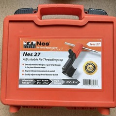 NES 27 Universal Internal Thread Repair Tool Adjustable Re-Threading Tap Case