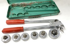 Rothenberger Tube Pipe Expander Set & 6 Dies/Heads 3/8, 1/2, 5/8, 3/4, 7/8 1-1/8