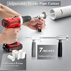 Inside Pipe Cutter for PVC Pipe Cutter, with Diamond Grit Cutting Wheel and H&hellip;
