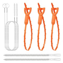 Blue Orange 60 Inch Drain Snake Clog Remover for Sink