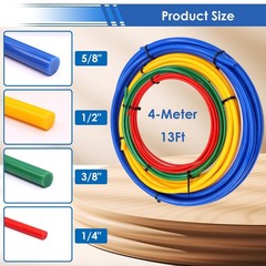 4Pack 4M/13Feet Conditioning Copper Tubing Pipe Extension 1/4&Prime; 3/8&Prime; 1/2&Prime; 5/8&Prime;&hellip;