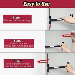 Door Hinge Adjustment Tool Commercial Bender Wrench For .180 .134 Gauge