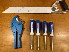 LENOX 16&Prime; PVC Saw & Nut Driver Set, Metal Ratcheting 1-5/8&Prime; PVC Cutter, (6-pc)