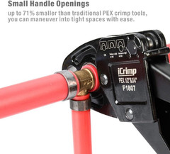 Combo Angle Head Pex Pipe Plumbing Crimping Tool for Copper Crimp Jaw Sets 1/&hellip;