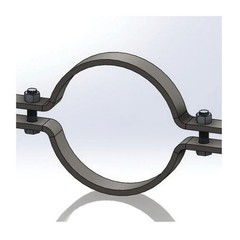 EMPIRE 41AB0050 Hanger Flange Plate 1/2&Prime; Malleable Iron Bolt Thread