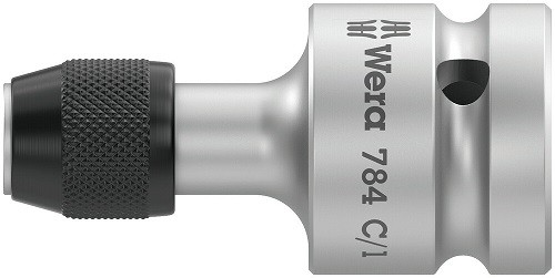Wera 5042760001 784 C 1/2In. Adaptor W/Quick-Release Chuck, 784 C/1X1/4In.X50 MM