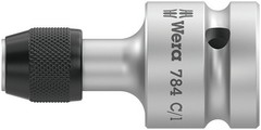 Wera 5042760001 784 C 1/2In. Adaptor W/Quick-Release Chuck, 784 C/1X1/4In.X50 MM