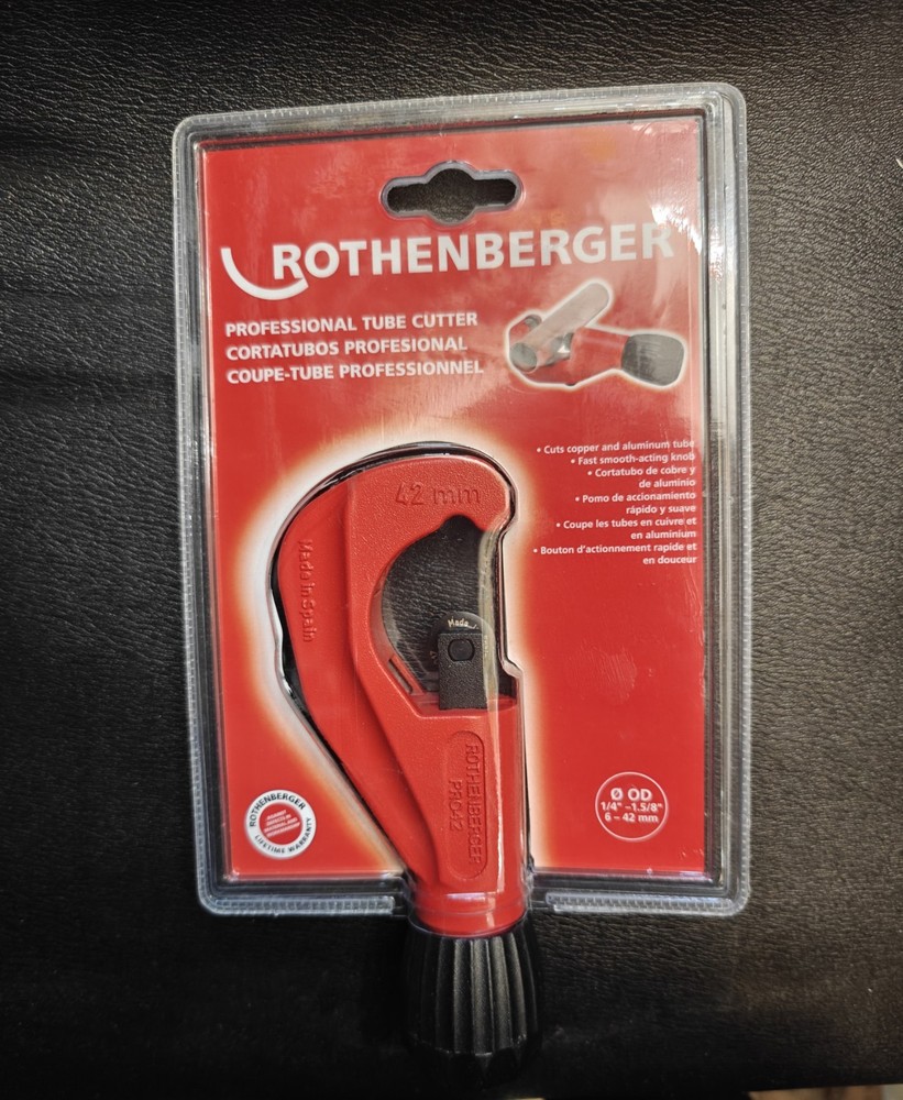 Rothenberger PRO42 70029 Tubing Cutter 1/4&Prime; &ndash; 1 5/8&Prime; Cutting Cap. Tube Cutter