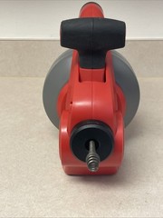 POPULO 20V Cordless Electric Drain Auger Efficient 25Ft Auto-Feed Red