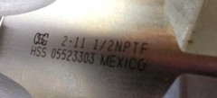 OSG STANDARD PIPE TAP 13135-00, 2-11-1/2 NPTF, 7 FL FLUTE, HSS, 4 1/2&Prime; OAL