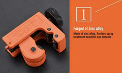 Harden Pro Mini Pipe Cutter 1/8&rdquo; to 7/8&rdquo; &ndash; Cuts Copper, Aluminum, Metal &ndash; Multi