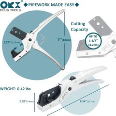 Lightweight FlexiPro Tube Cutter for Rubber Hoses & PEX &ndash; Durable & Portable