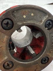RIDGID Manual Threader Die Head 00R, For 1 in Pipe, NPT, Alloy Steel, Right Hand