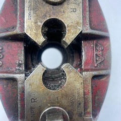 Vintage Pipe Threader with 1/2&Prime; Die Set and Guide &ndash; Greenfield Mass. USA