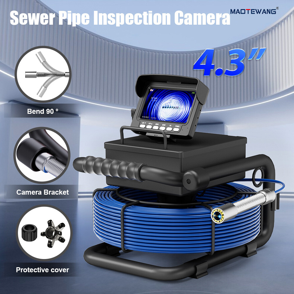 Pipe Inspection Camera 4.3 inch Drain Sewer Camera 30 m Pipeline Video Camera