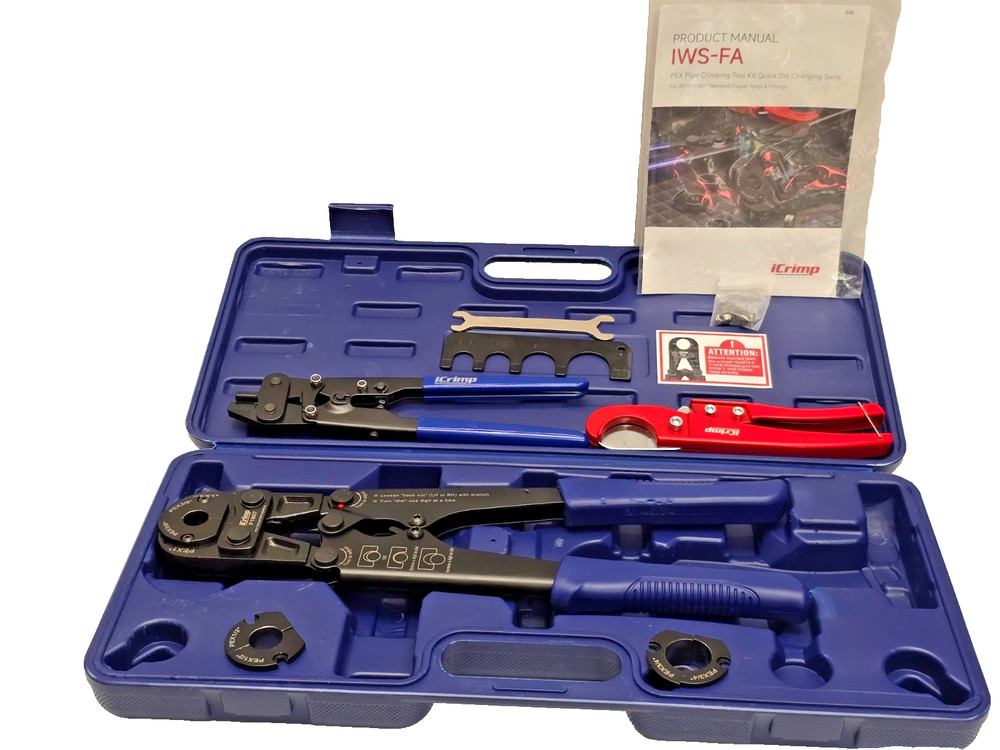 NEW iCrimp F1807 PEX Crimper: Complete Tool Kit for Efficient Copper Connections