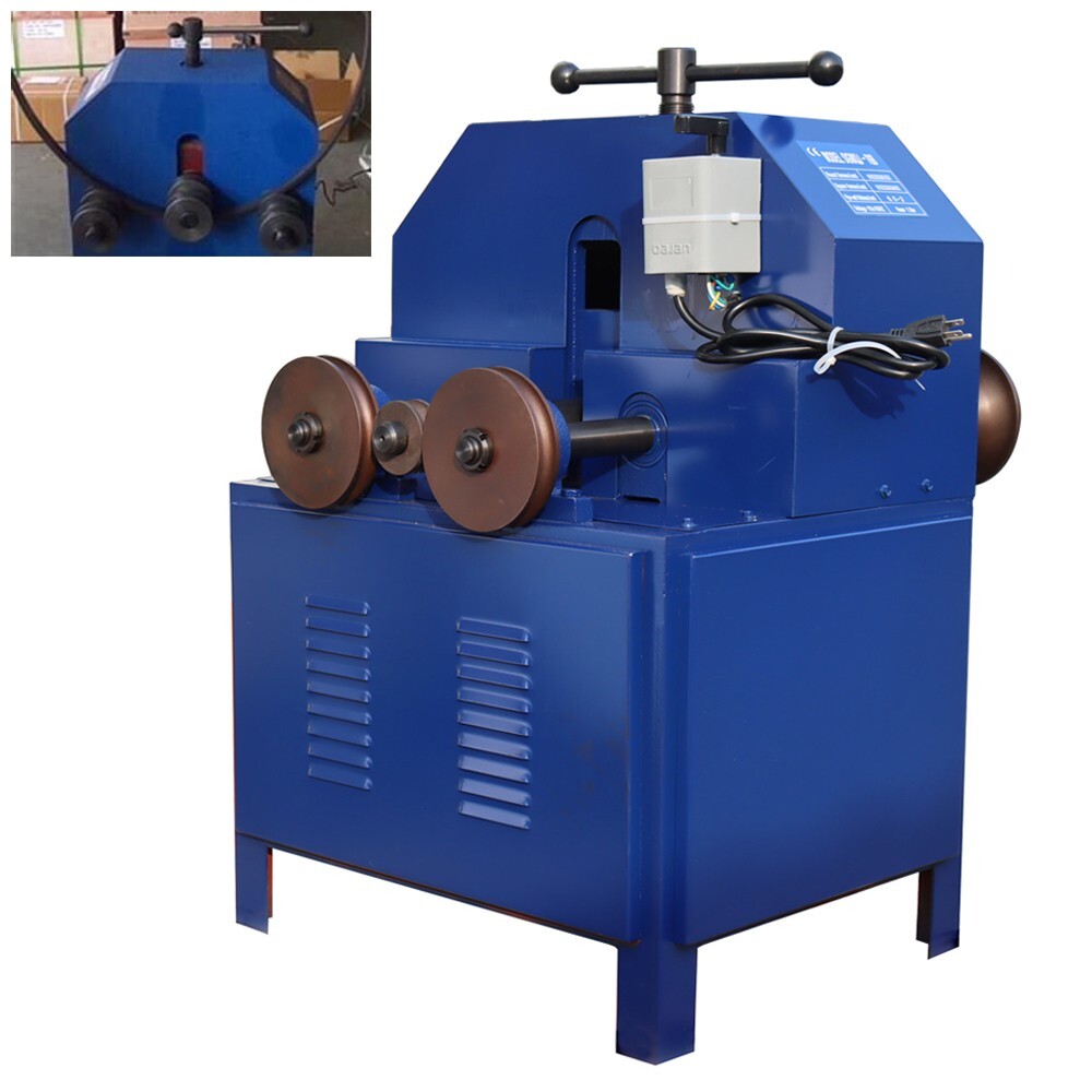 110V Rolling Pipe Bending Machine Tube Bender Round 5/8&Prime;-2.99&Prime; Square 5/8&Prime;-1.97&Prime;
