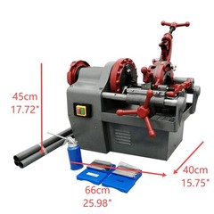Electric Pipe Threader 110V 1/2&Prime; to 2&Prime; Pipe Threading Machine Cutter Reamer 750W