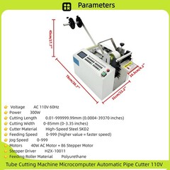Microcomputer Automatic Pipe Cutter 110V Tube Cutting Machine HZX-100