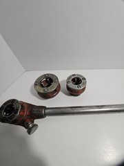 Ridgid Die Ratchet Head OO-R with 1&Prime; .75&Prime; .5&Prime; Heads Tested Working