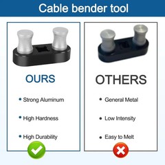Cable Bender Tool Electrical, Wire Bender Tool for Most Wires, Maximum Bending u