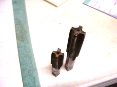 Lot of 2 Greenfield Taps, 1/2&Prime; BB A5, and 7/8&Prime; S.A.E. 18