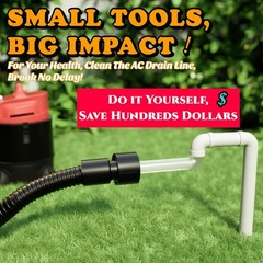DIY AC Drain Cleaner Tool &ndash; Clear Visibility for Efficient Clog Removal &ndash; Black